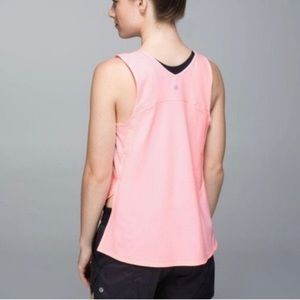 Lululemon Run Split Singlet Tank Top Bleached Coral Size 4